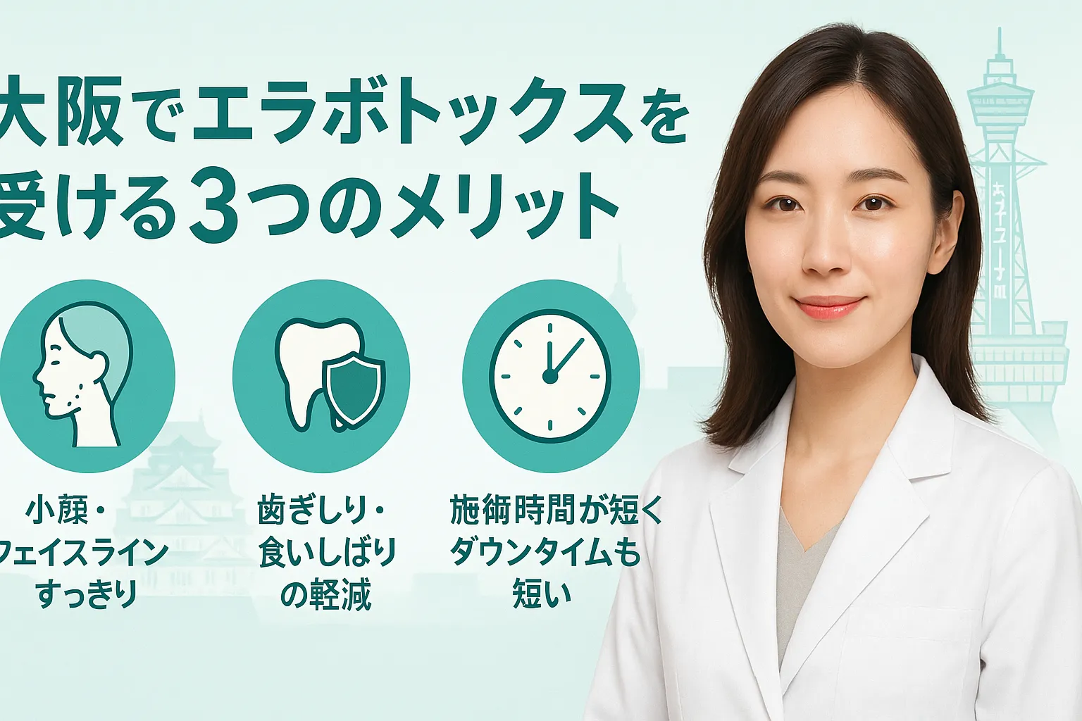 大阪でエラボトックスを受ける3つのメリット