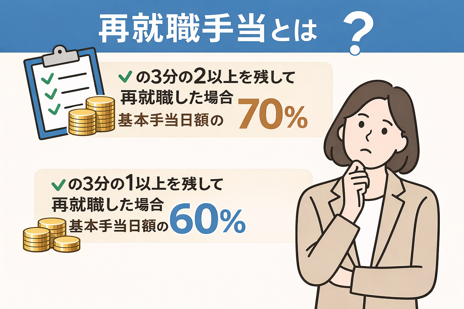 再就職手当とは？制度概要と本来の目的