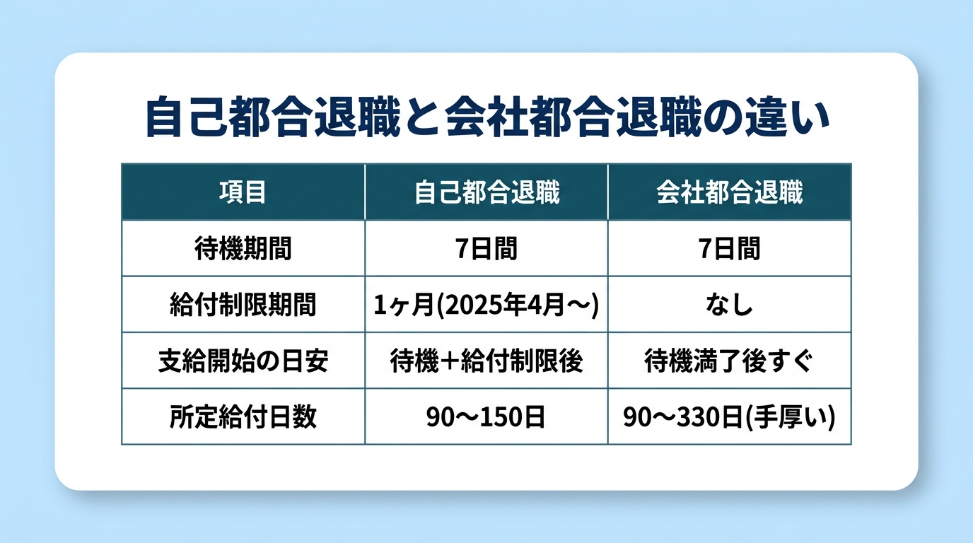 失業保険の申請期限に影響する給付制限と退職理由の違い