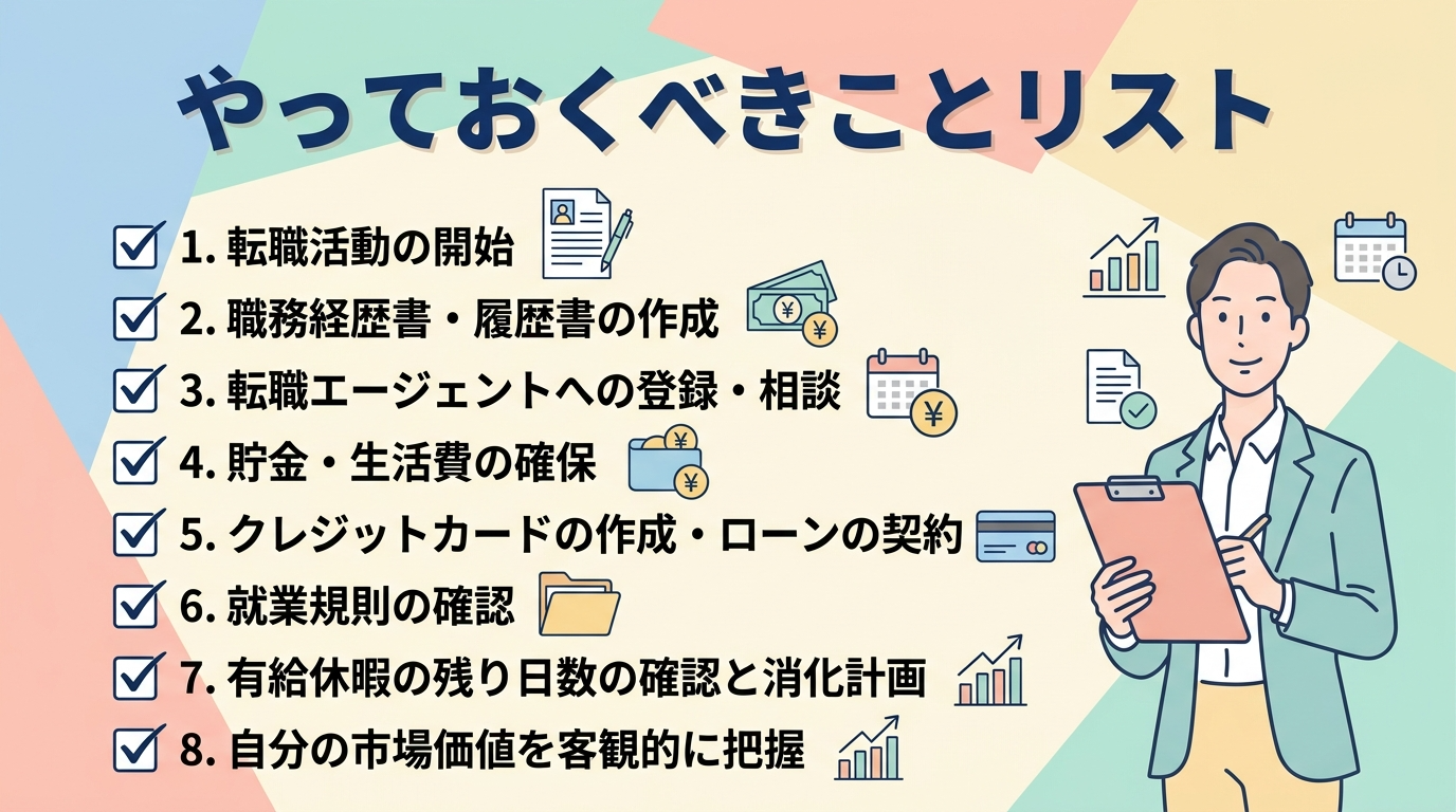 会社を辞める前にやっておくべきことリスト