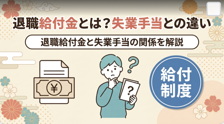 退職給付金とは？まず失業手当との違いを理解する
