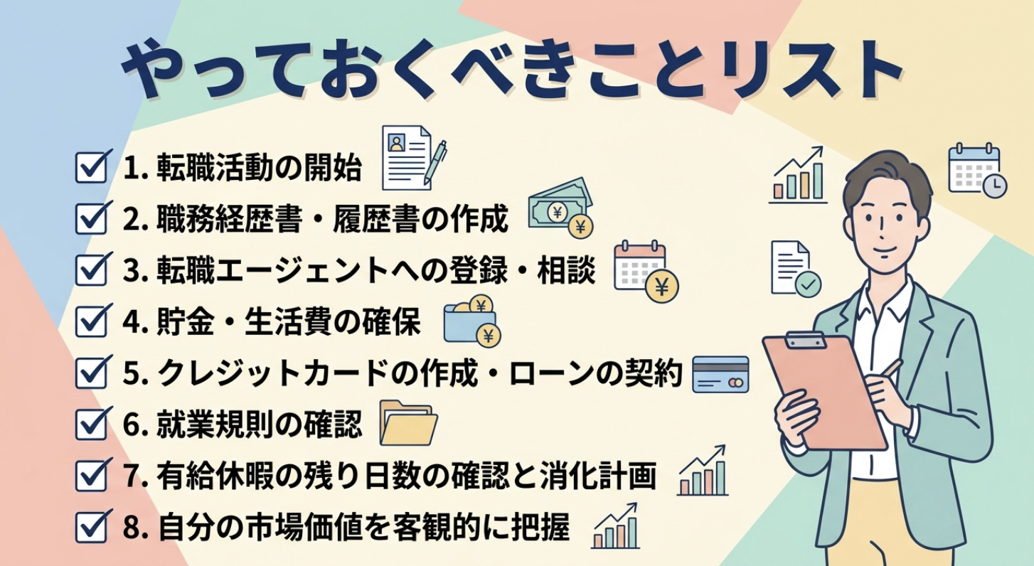 【3ヶ月前〜】退職前に着手すべき準備と手続き