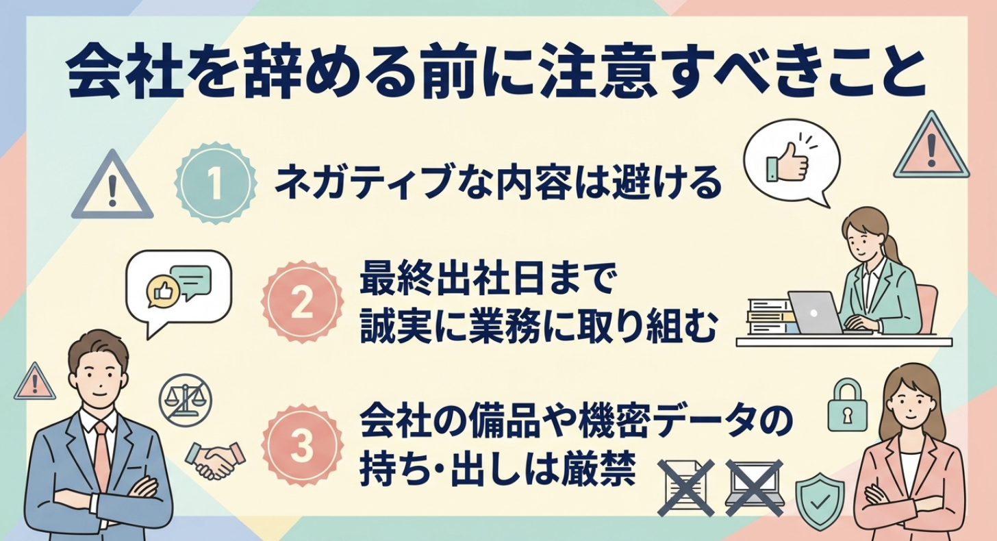 円満退職のために注意すべきポイン