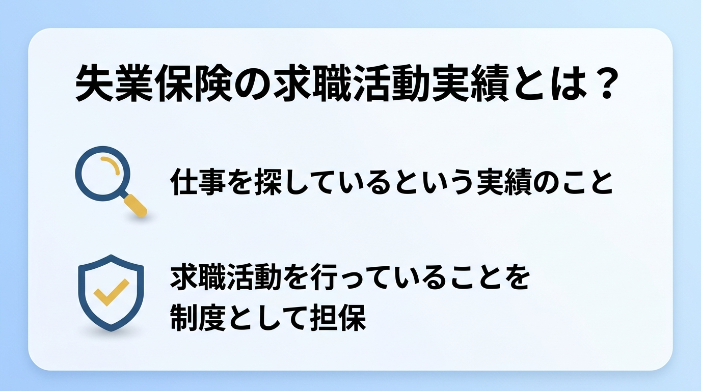 失業保険の求職活動実績とは？