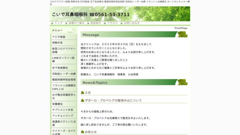 こいで耳鼻咽喉科