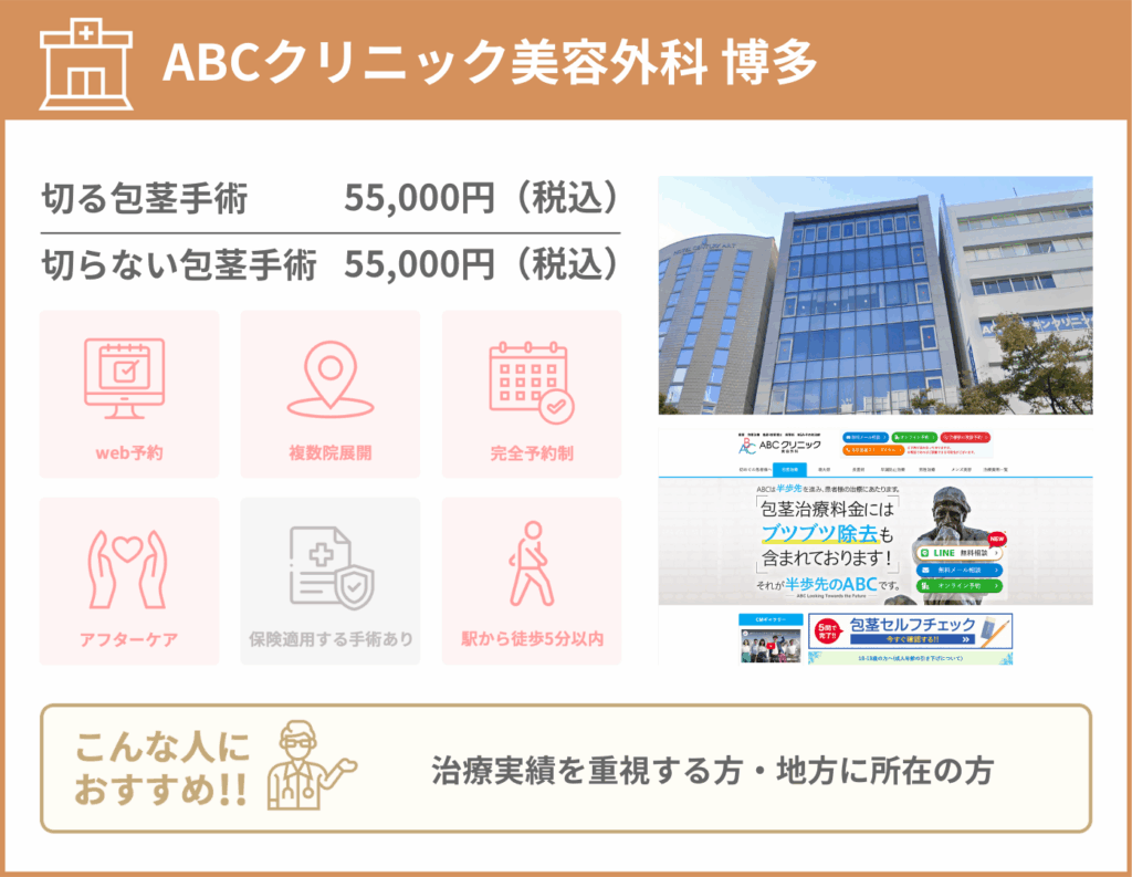 ABCクリニック美容外科 博多に関する詳細情報をまとめた画像