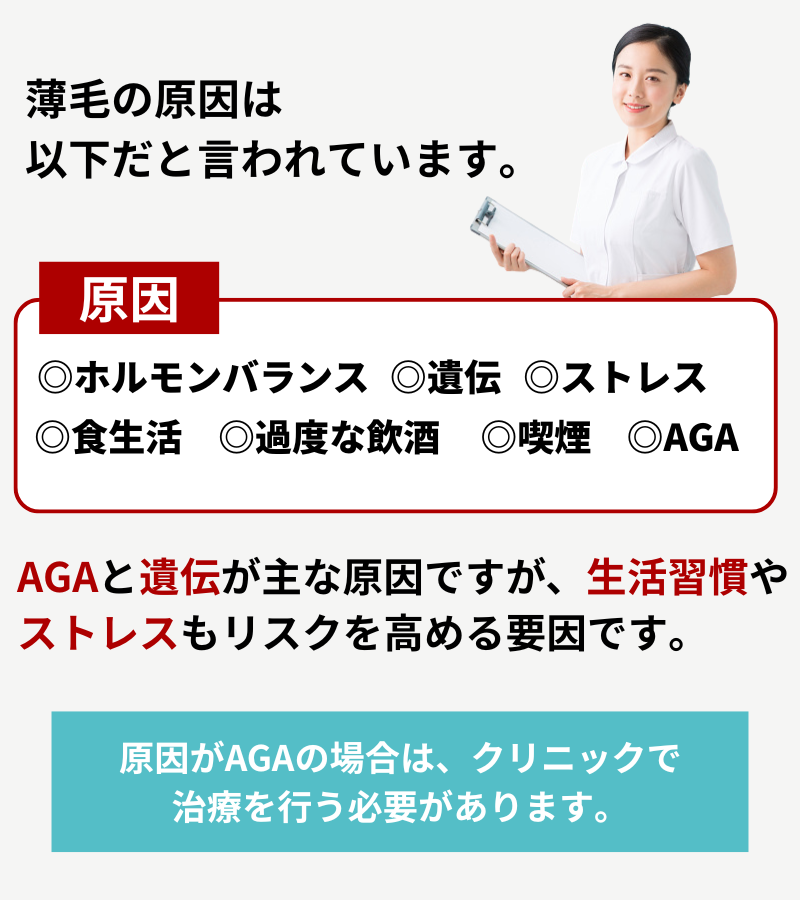 薄毛の原因