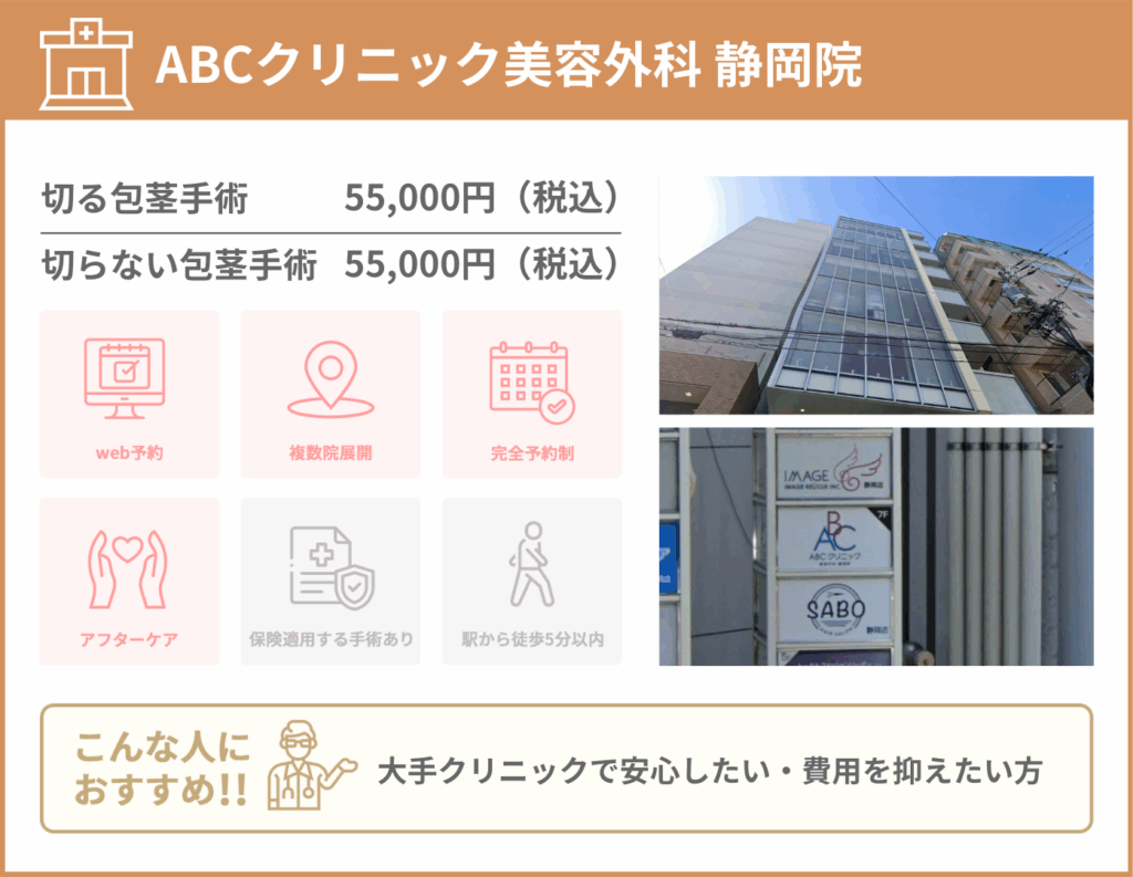 ABCクリニック美容外科 静岡院に関する詳細情報をまとめた画像
