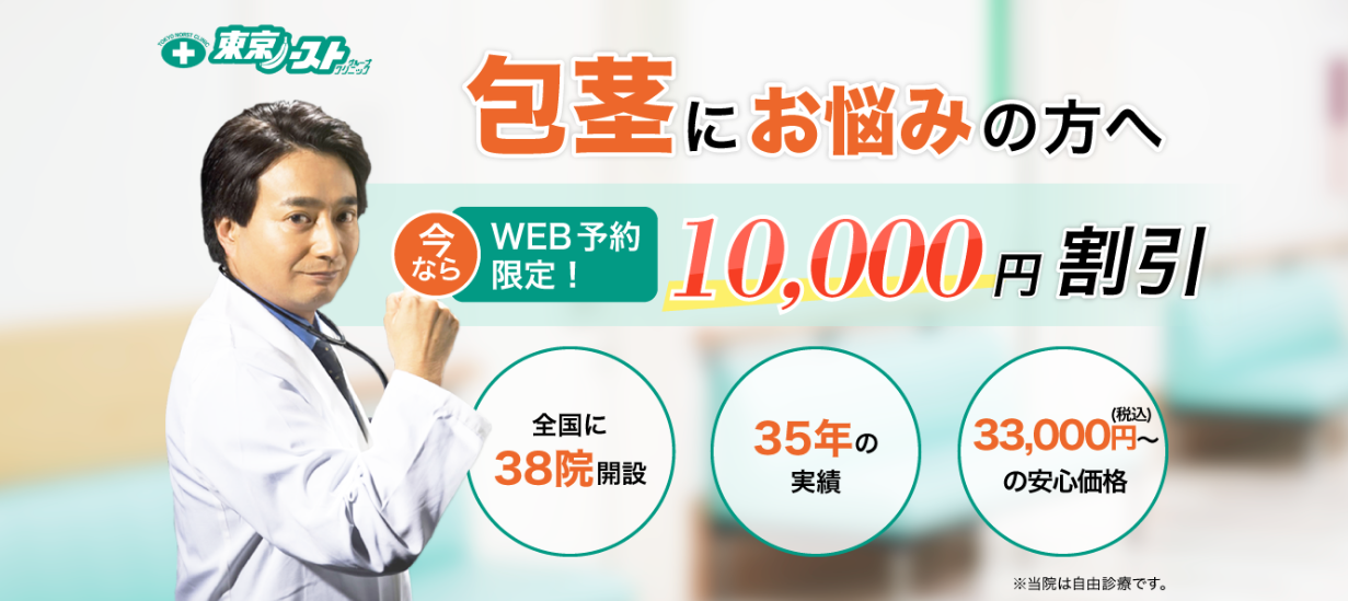 東京ノーストクリニックの包茎治療の費用に関する画像