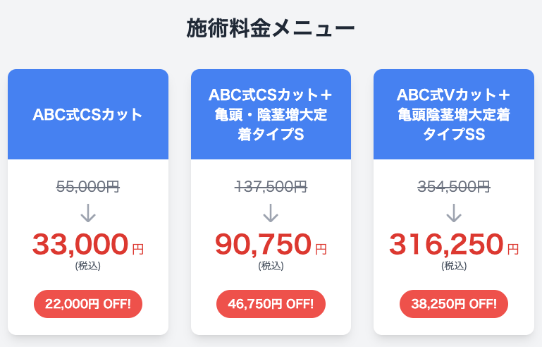 ABCクリニックの3,30,3プロジェクトを使用したときの割引額に関するイラスト画像