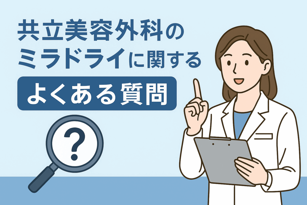 共立美容外科のミラドライに関するよくある質問