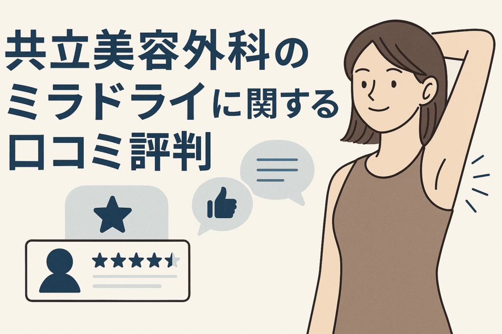 共立美容外科のミラドライに関する口コミ評判