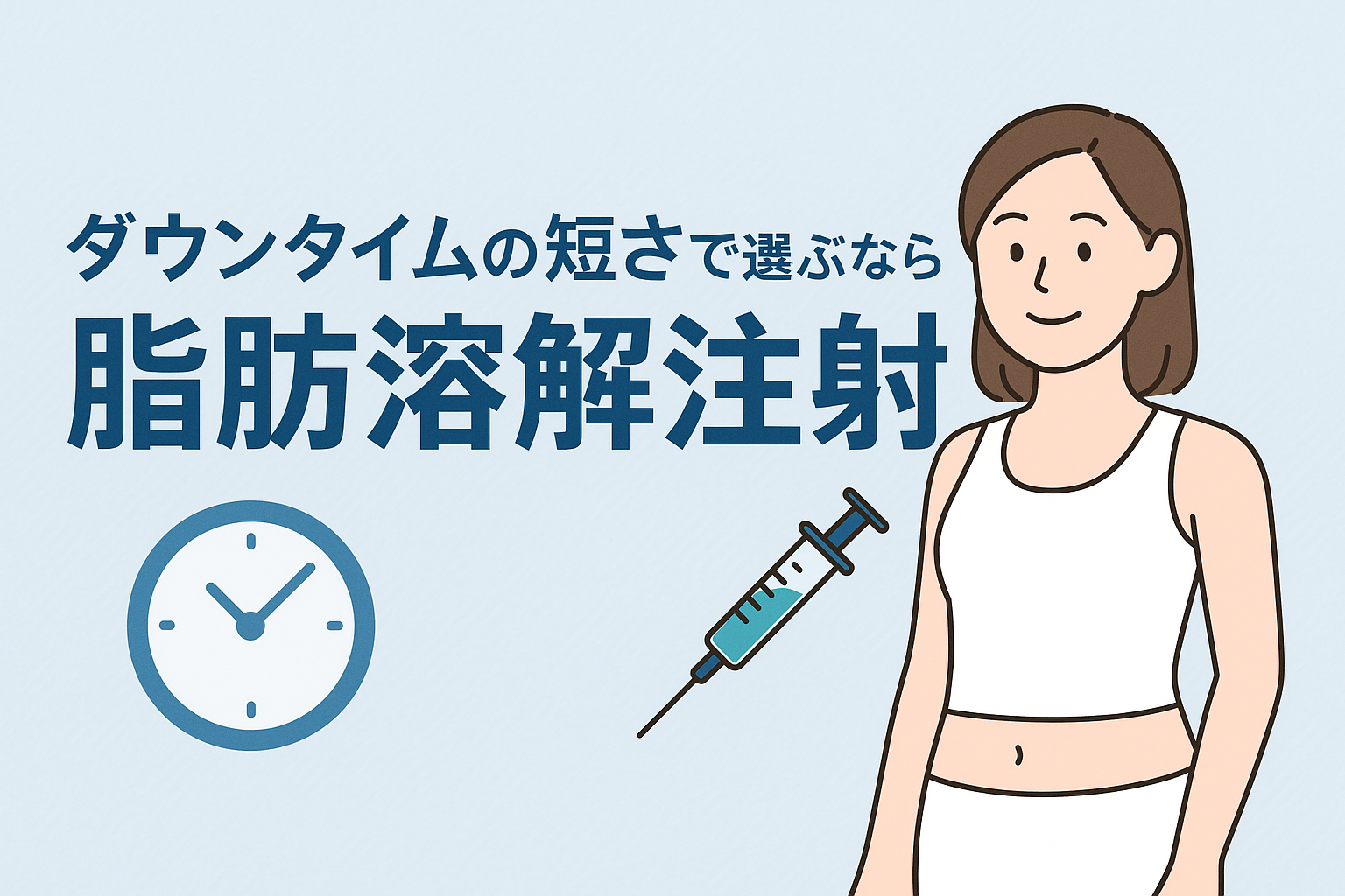 ダウンタイムの短さで選ぶなら脂肪溶解注射