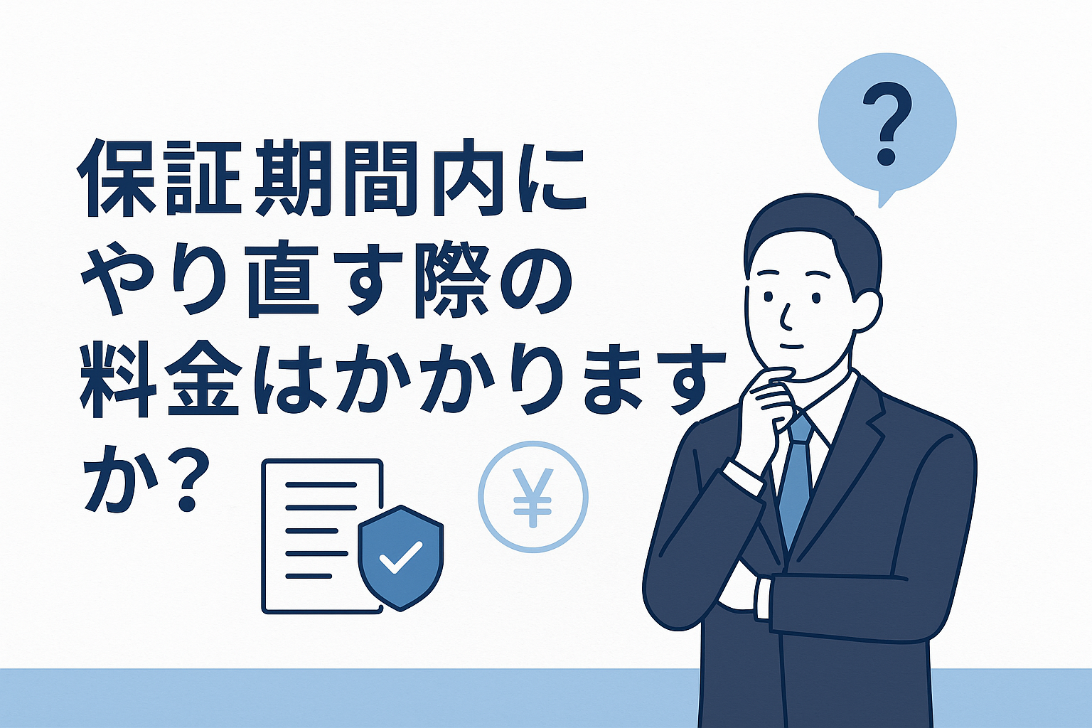 保証期間内にやり直す際の料金はかかりますか?