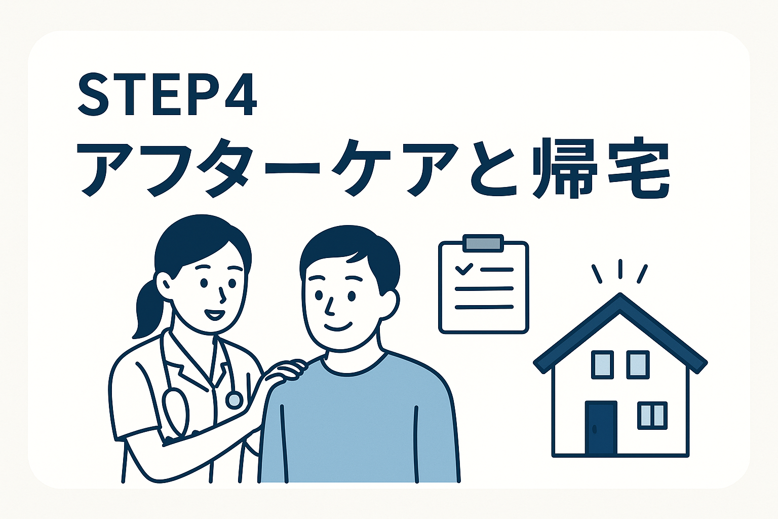 STEP4：アフターケアと帰宅