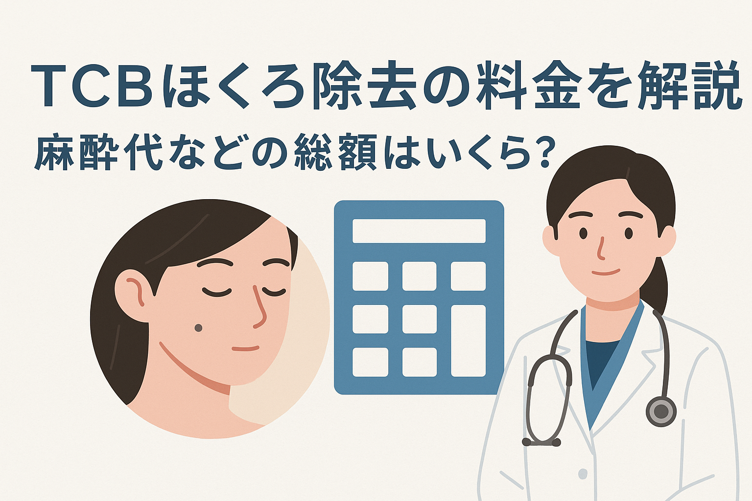 TCBほくろ除去の料金を解説 麻酔代などの総額はいくら？