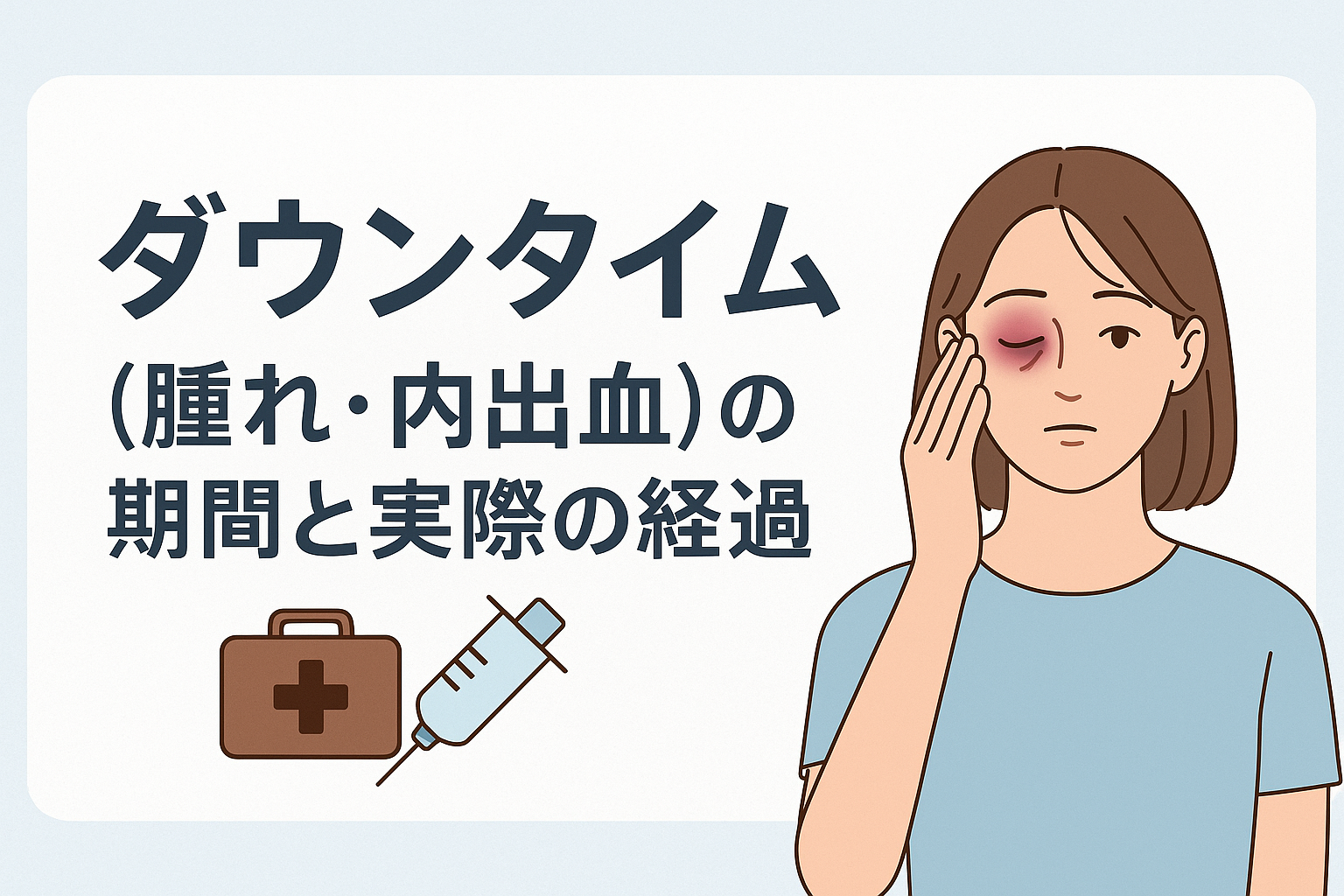 ダウンタイム(腫れ・内出血)の期間と実際の経過