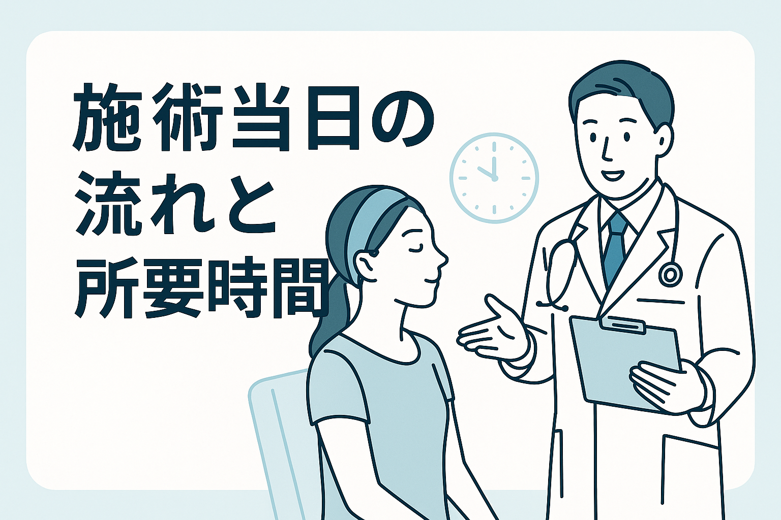 施術当日の流れと所要時間