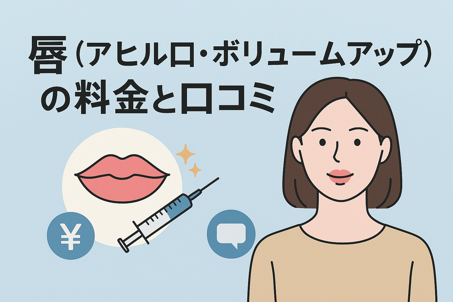唇(アヒル口・ボリュームアップ)の料金と口コミ