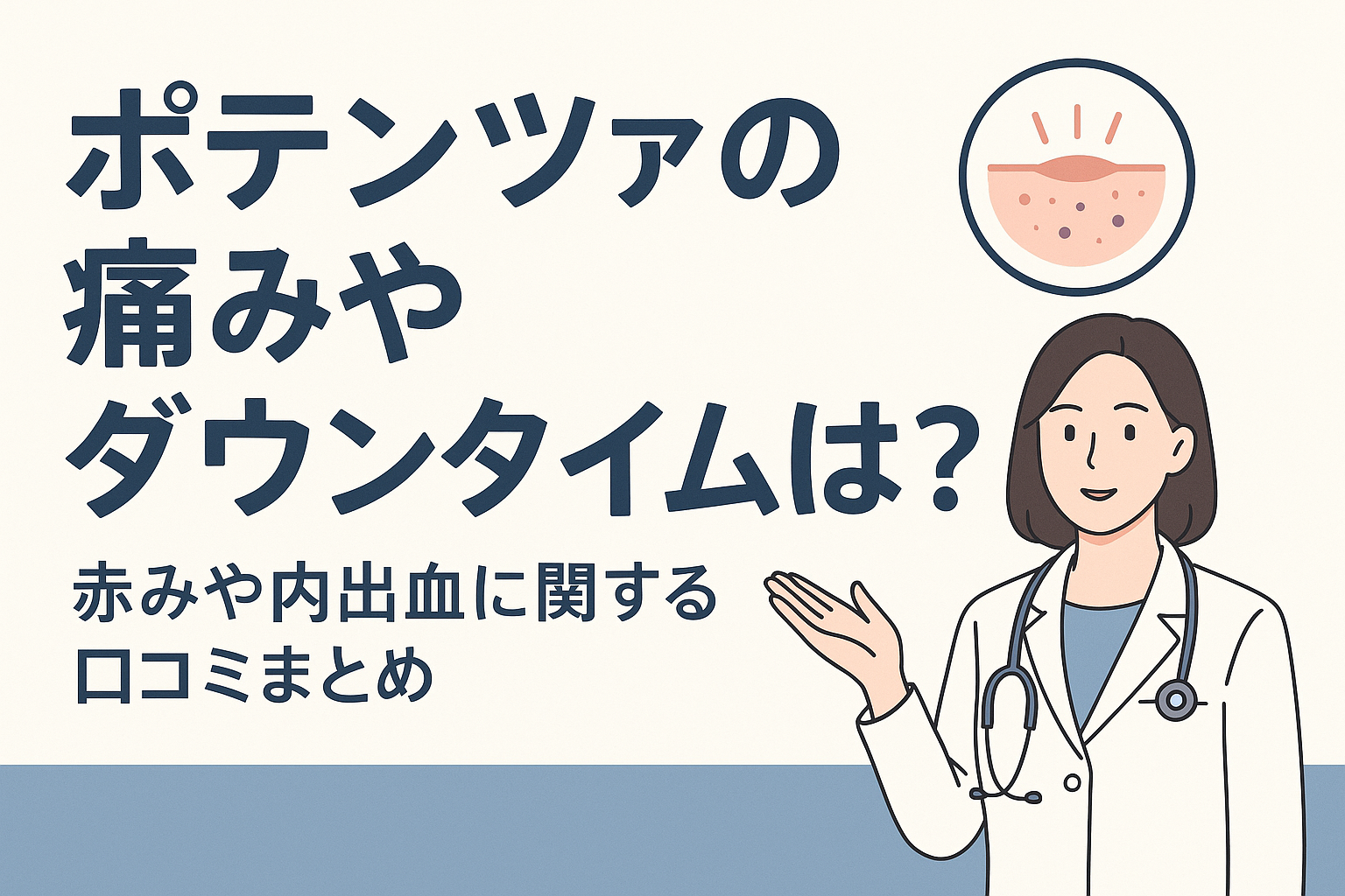 ポテンツァの痛みやダウンタイムは?赤みや内出血に関する口コミまとめ