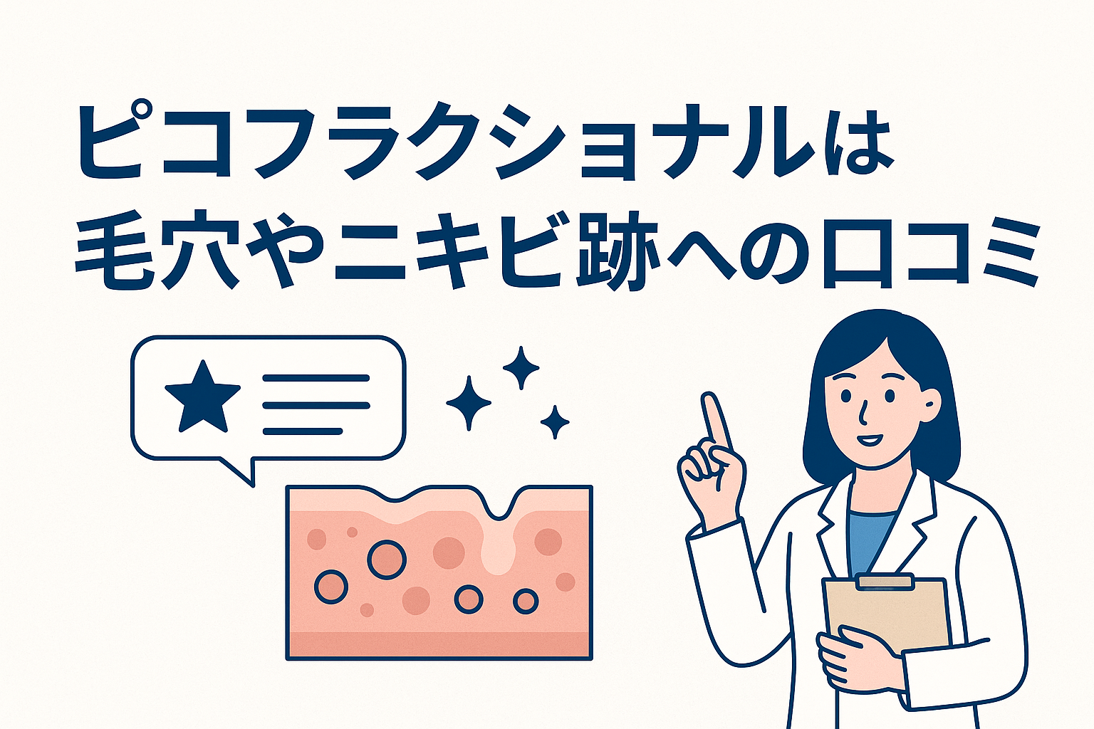 ピコフラクショナルは毛穴やニキビ跡への口コミ
