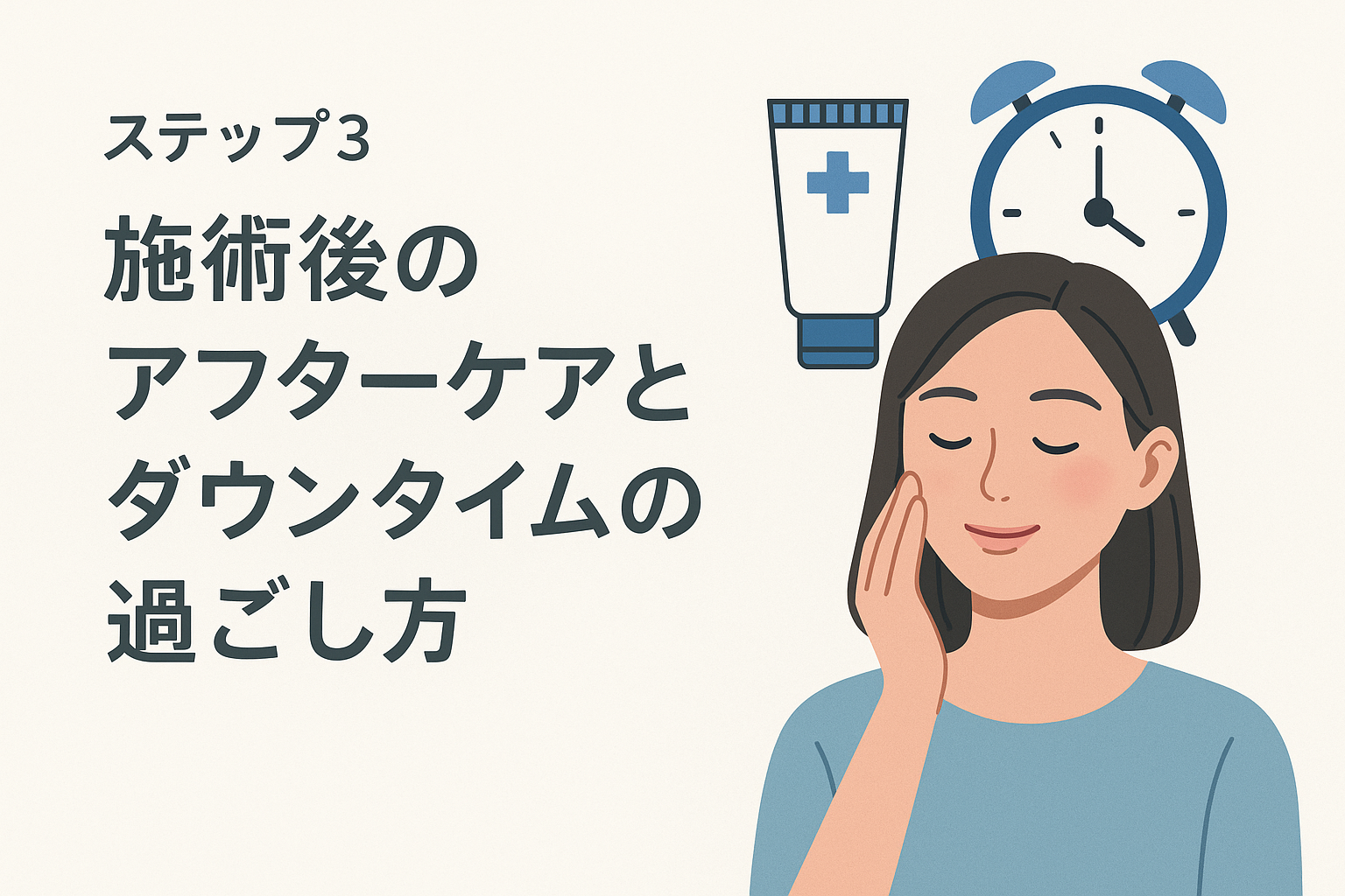 ステップ３：施術後のアフターケアとダウンタイムの過ごし方
