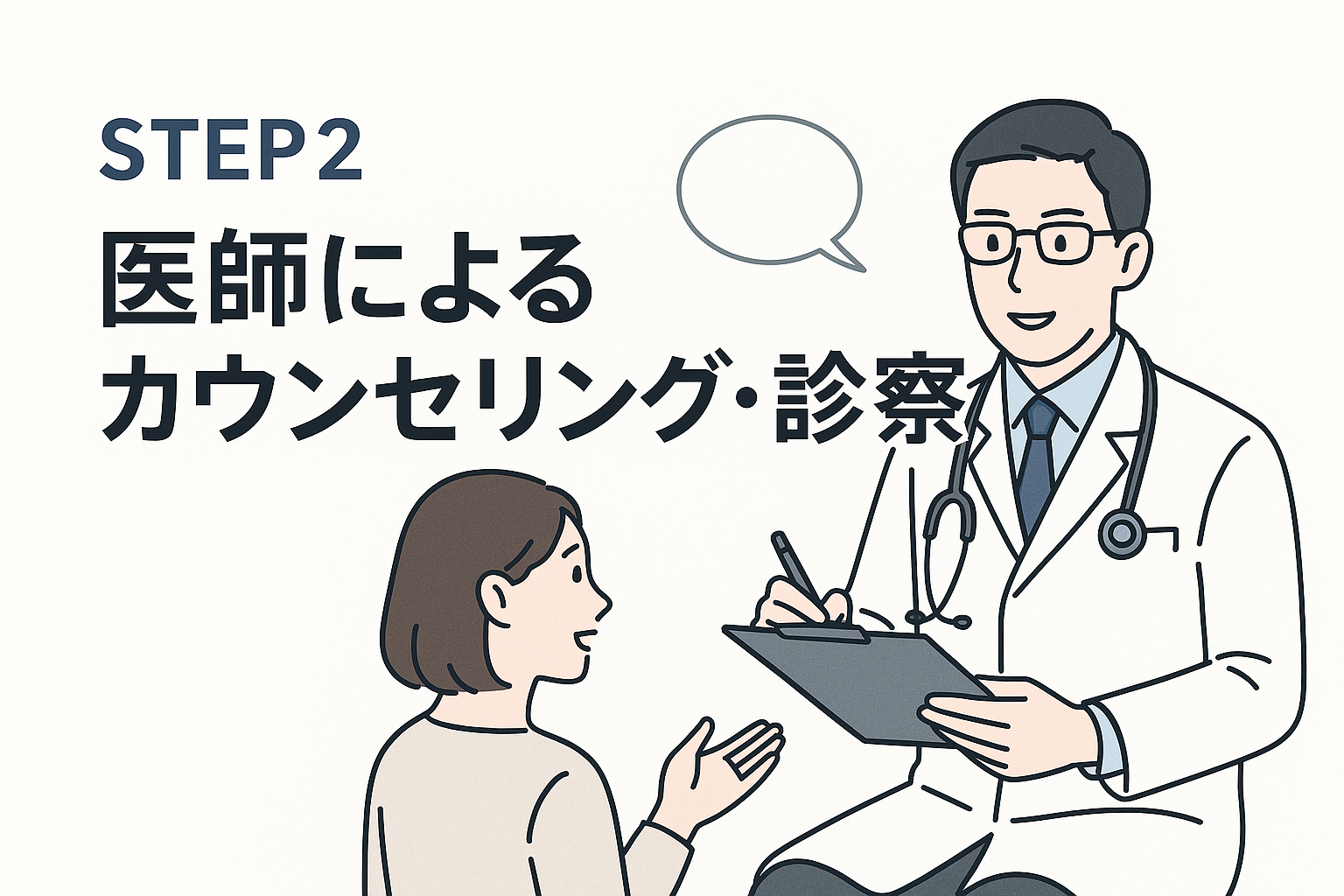 STEP2：医師によるカウンセリング・診察