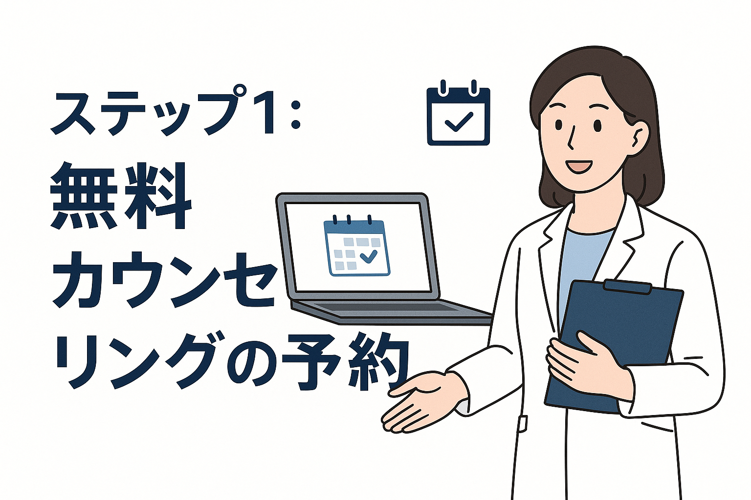 ステップ1:無料カウンセリングの予約