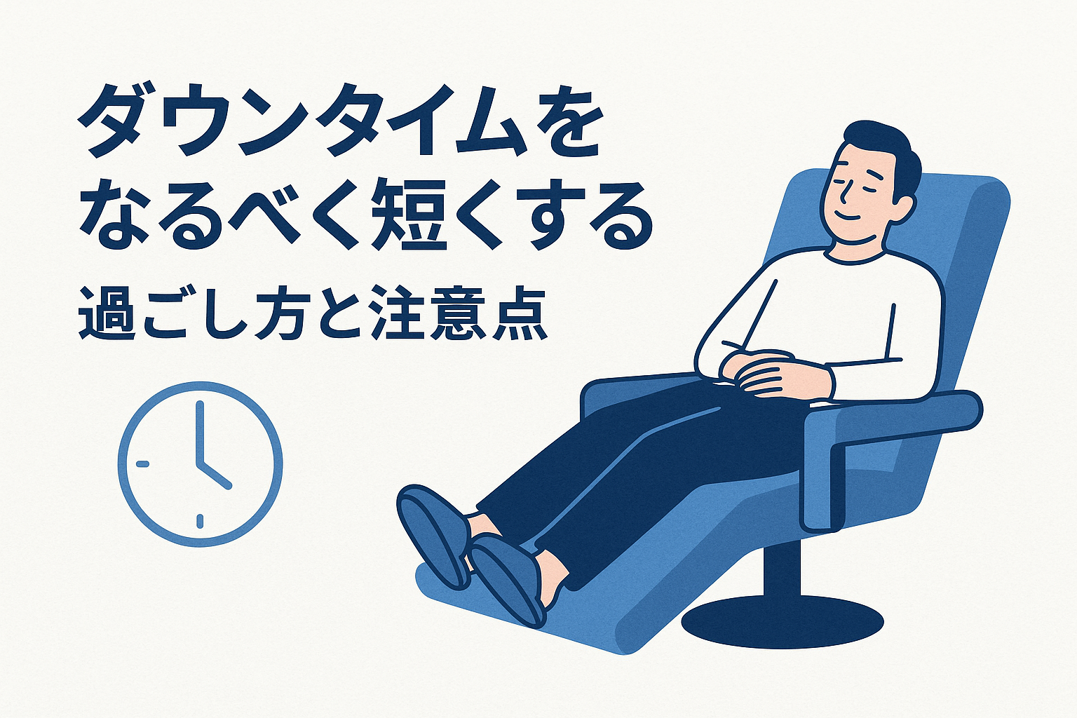ダウンタイムをなるべく短くする過ごし方と注意点