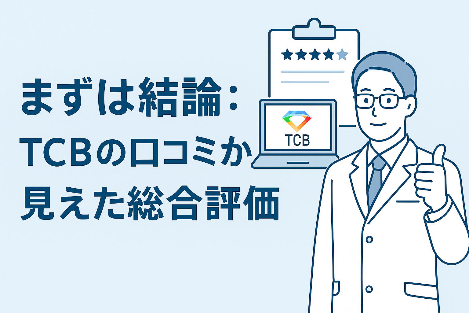 まずは結論:TCBの口コミから見えた総合評価