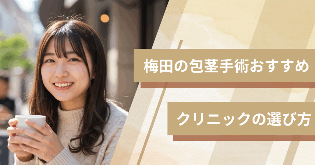 梅田の包茎手術のおすすめクリニックの選び方!