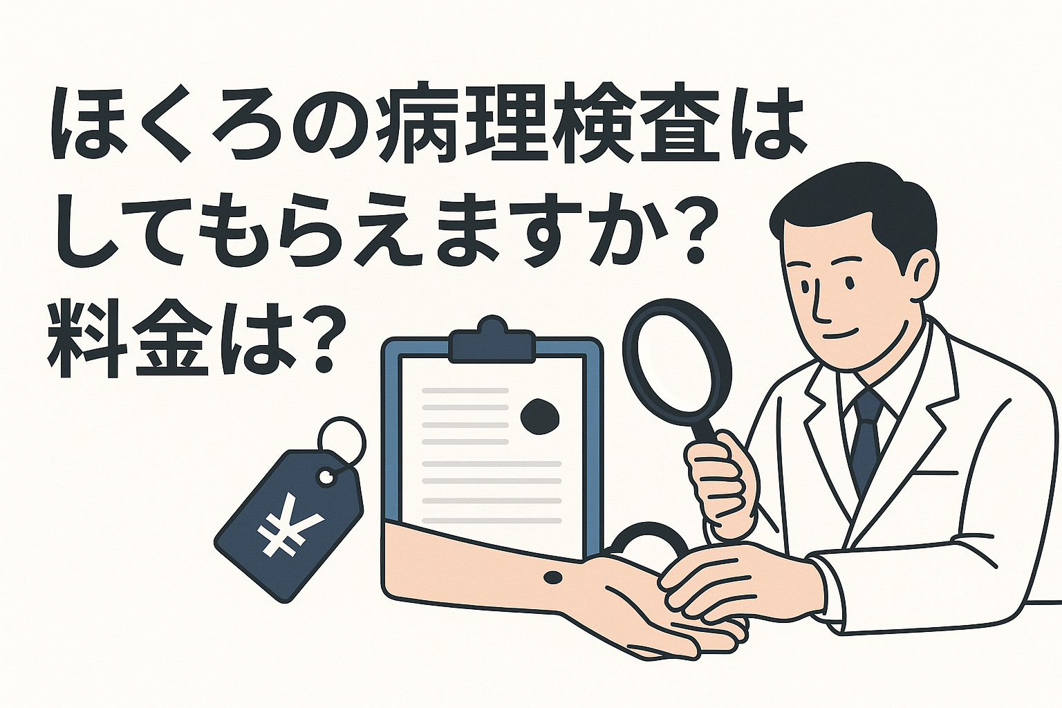 ほくろの病理検査はしてもらえますか？料金は？