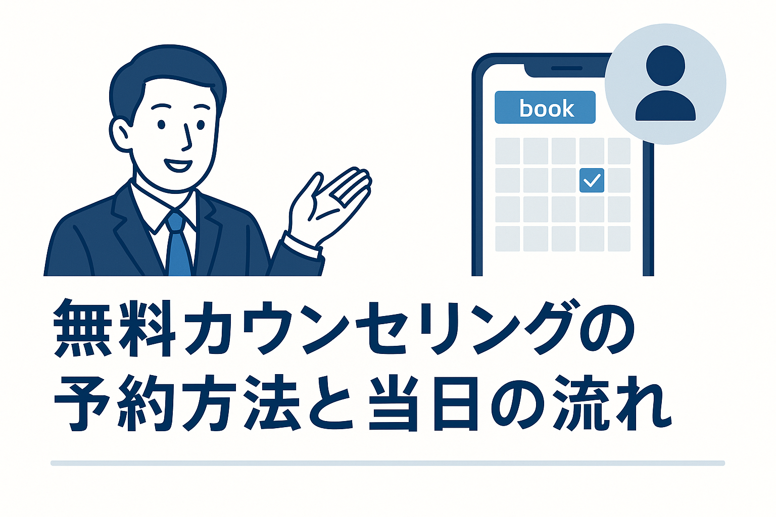 無料カウンセリングの予約方法と当日の流れ