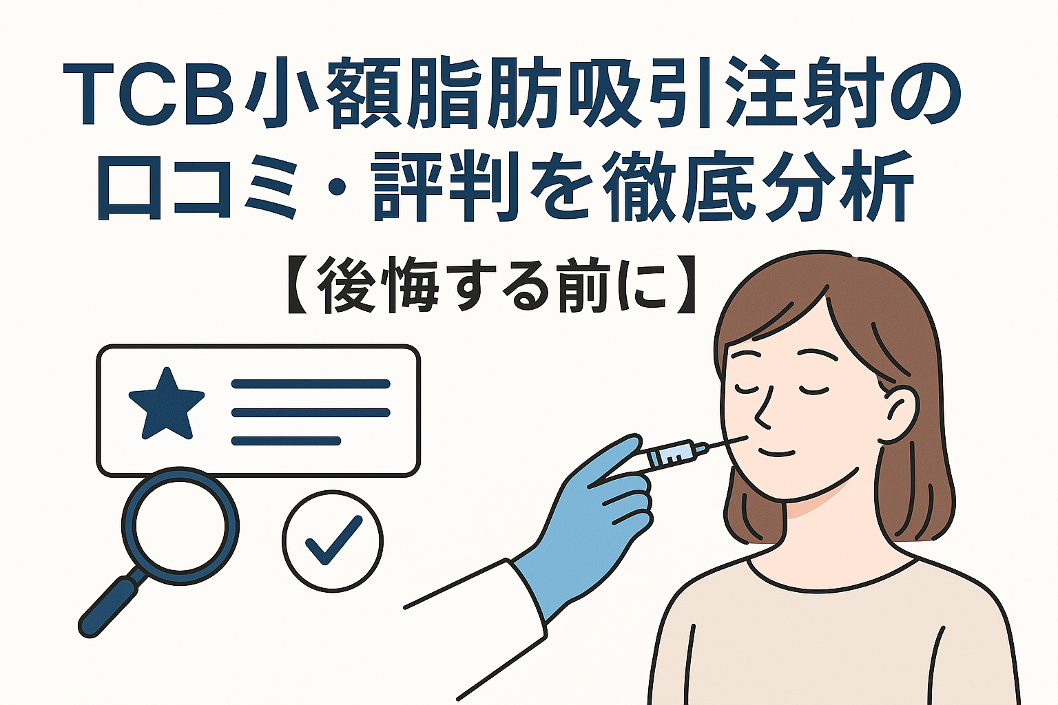 TCB小顔脂肪吸引注射の口コミ・評判を徹底分析【後悔する前に】