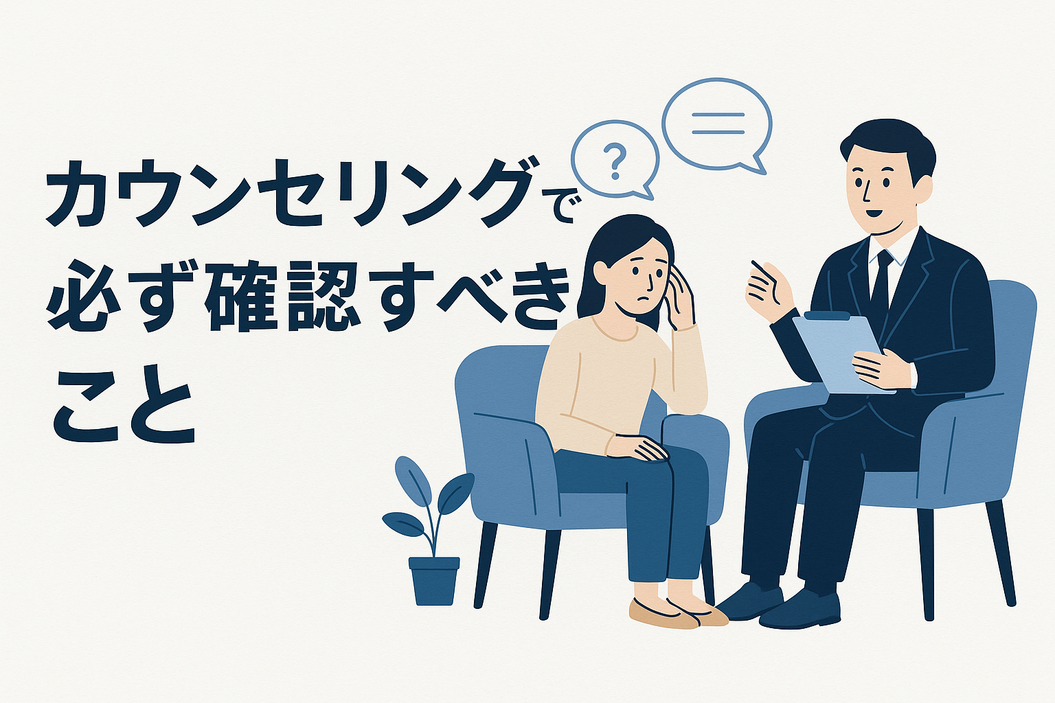 カウンセリングで必ず確認すべきこと