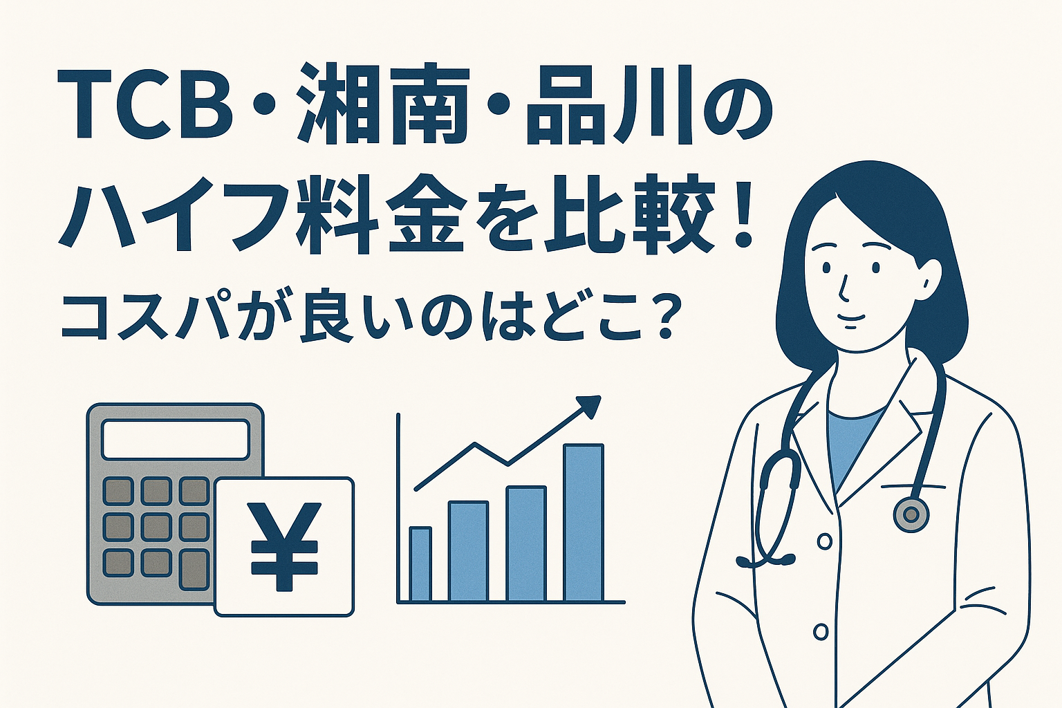 TCB・湘南・品川のハイフ料金を比較!コスパが良いのはどこ?