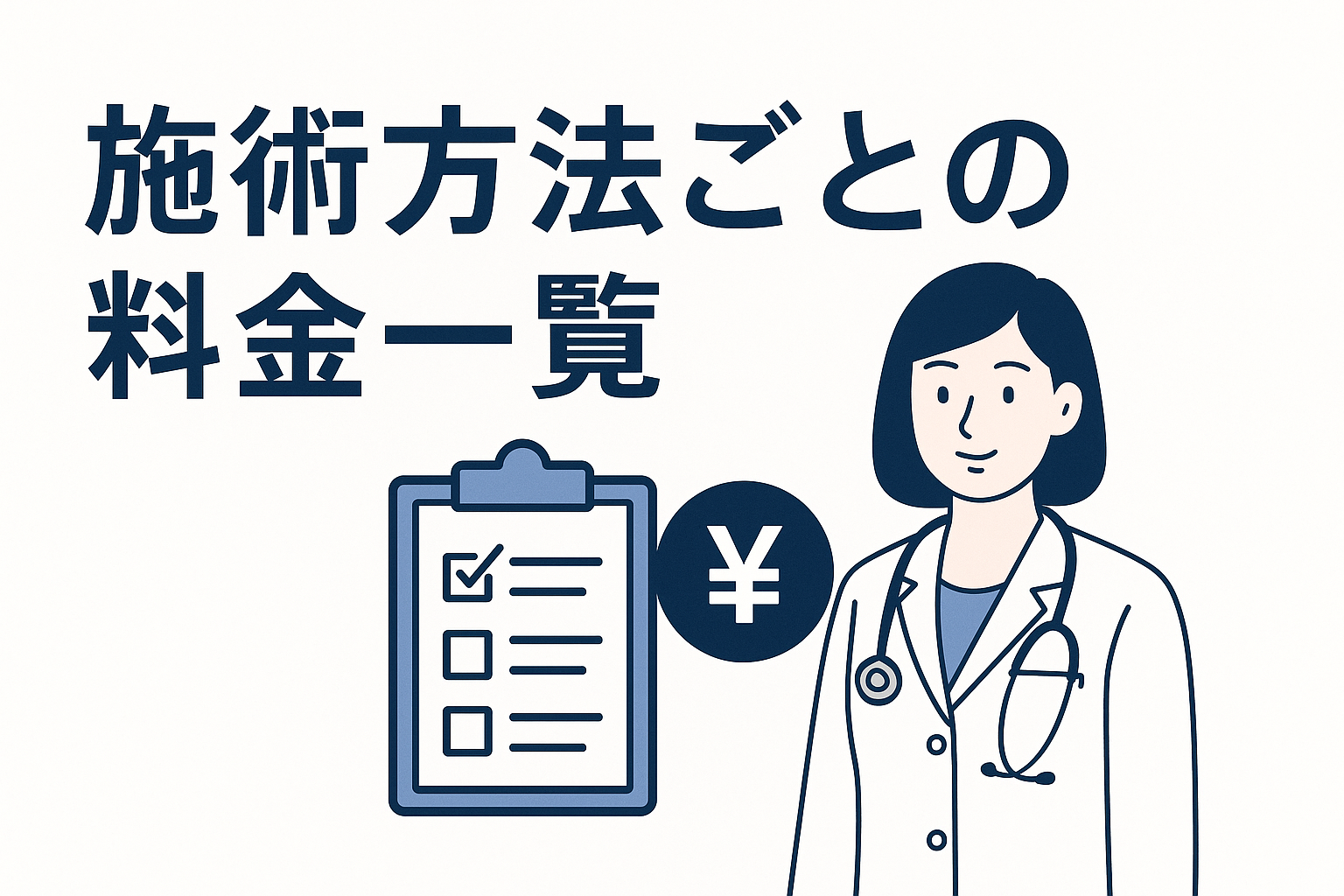 施術方法ごとの料金一覧