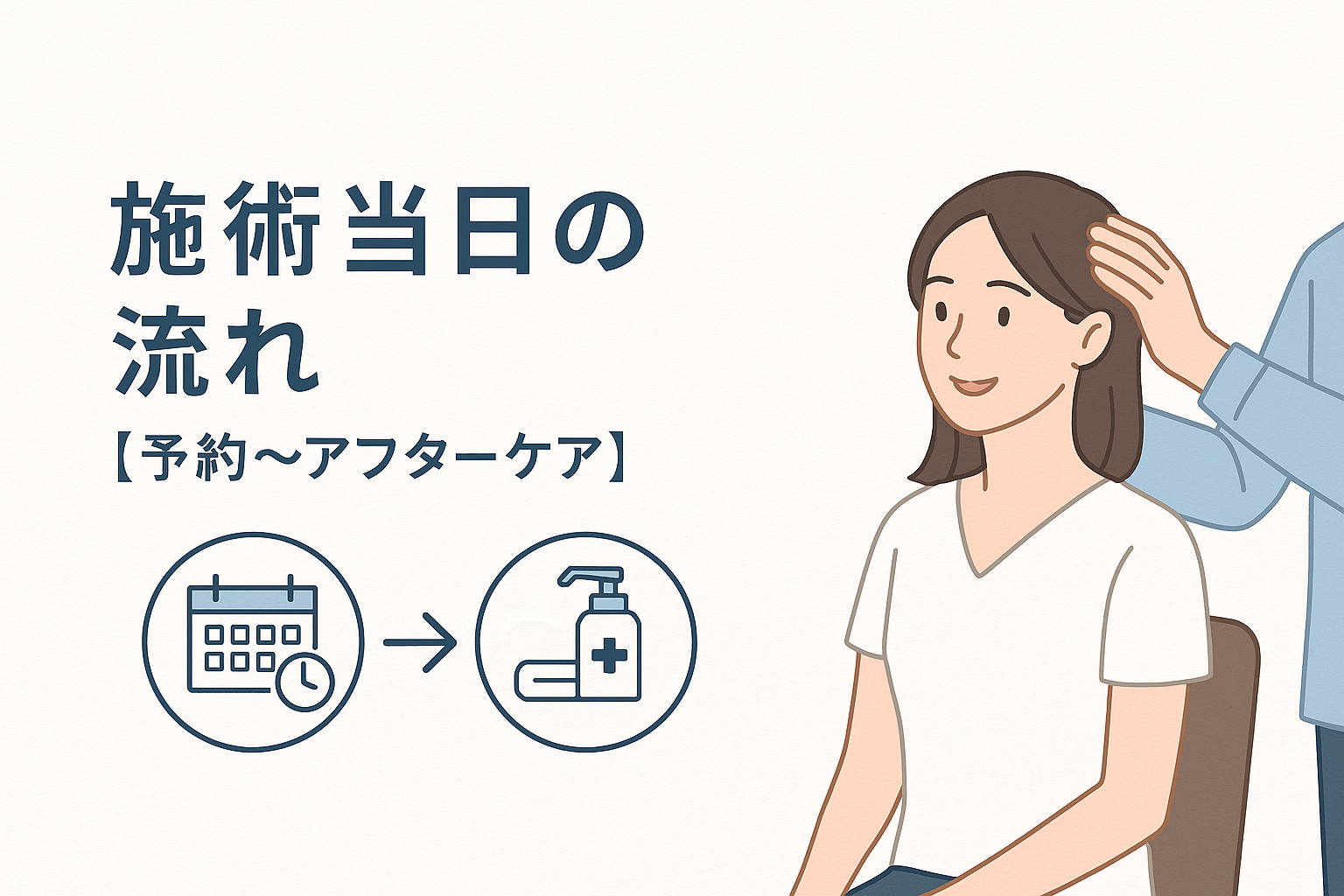 施術当日の流れ【予約~アフターケア】