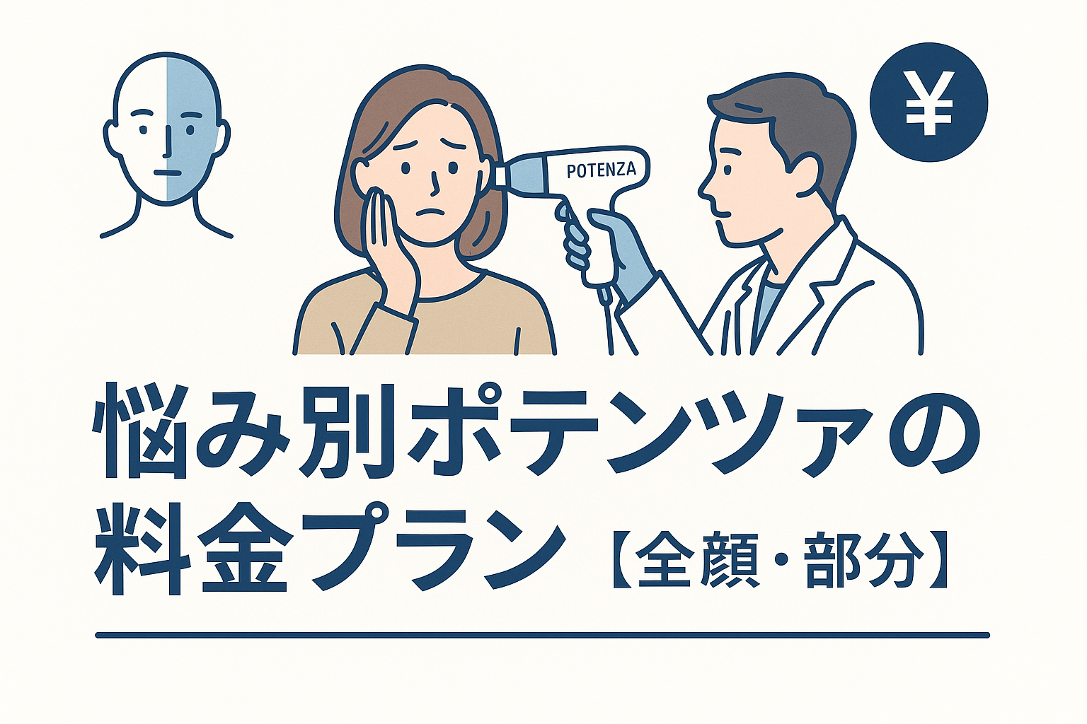 悩み別ポテンツァの料金プラン【全顔・部分】