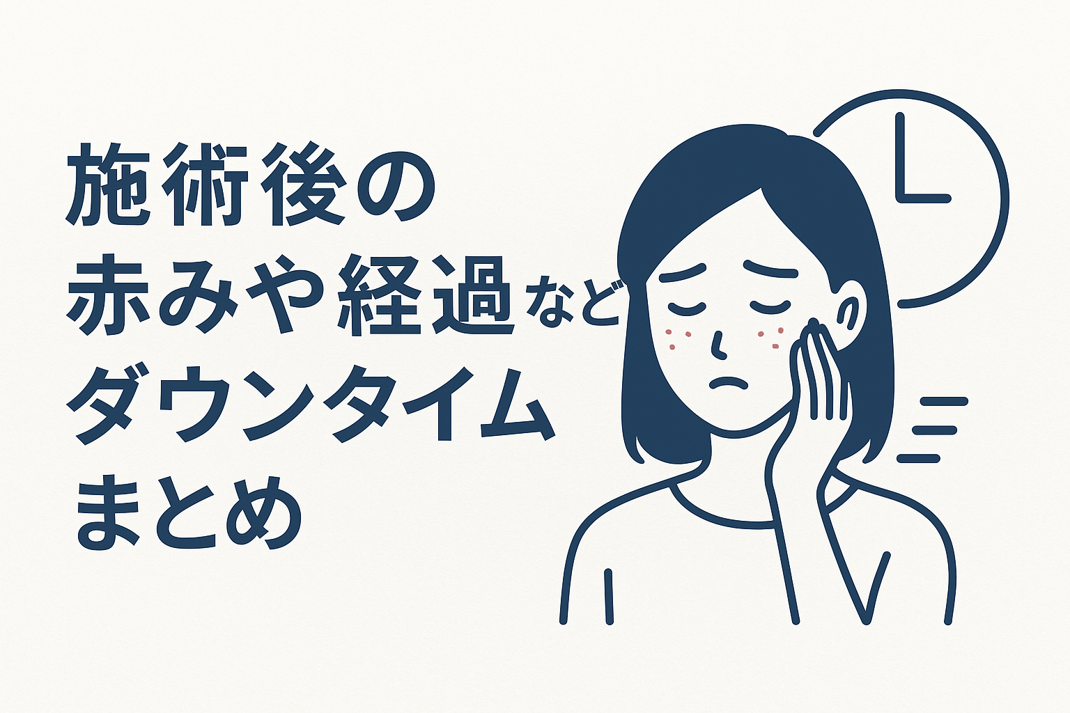 施術後の赤みや経過などダウンタイムまとめ
