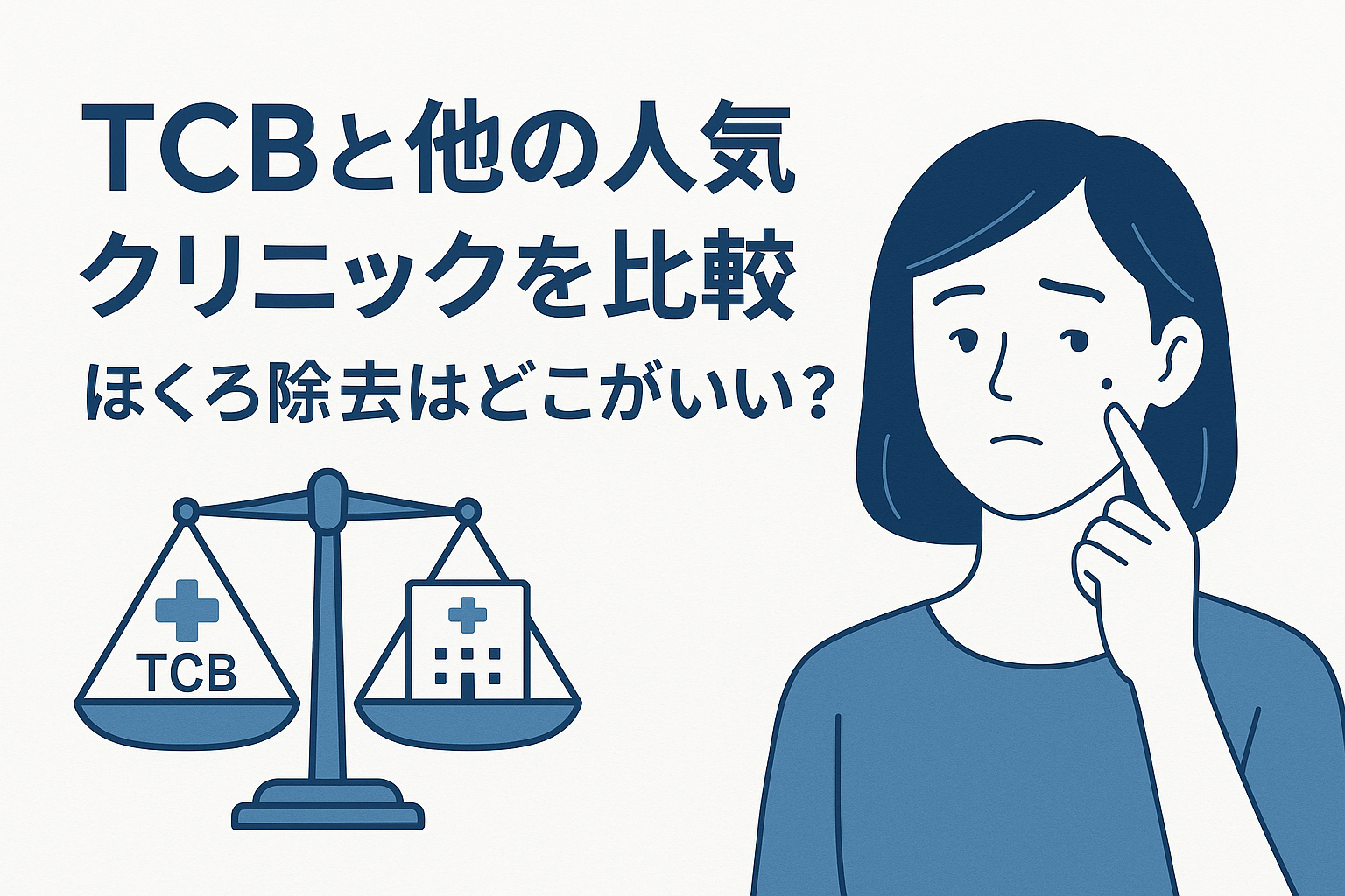 TCBと他の人気クリニックを比較 ほくろ除去はどこがいい？