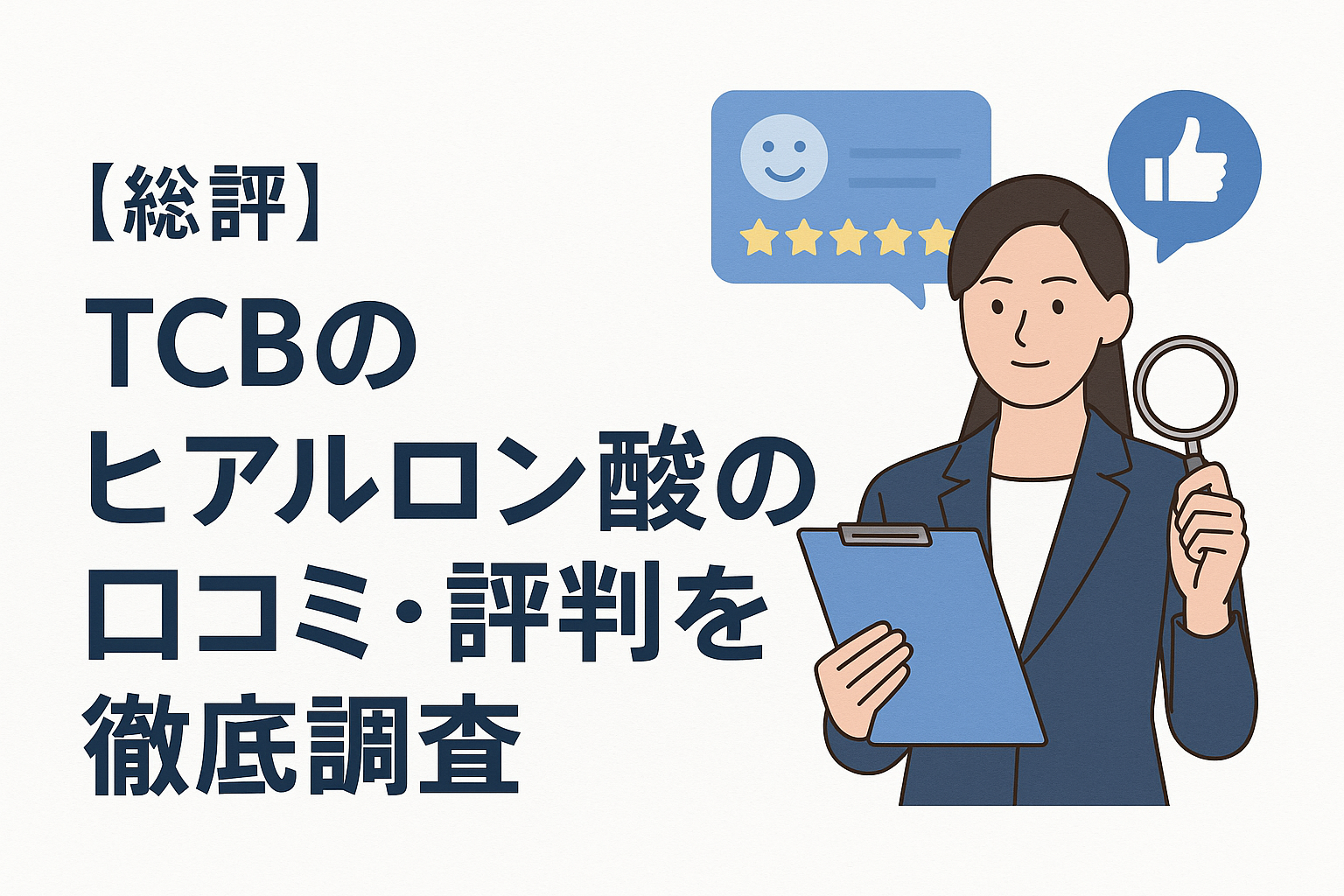 【総評】TCBのヒアルロン酸の口コミ・評判を徹底調査