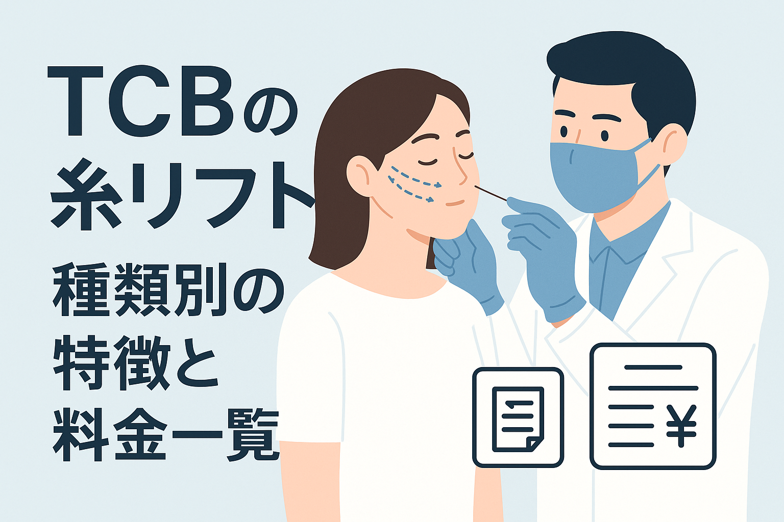 TCBの糸リフト 種類別の特徴と料金一覧