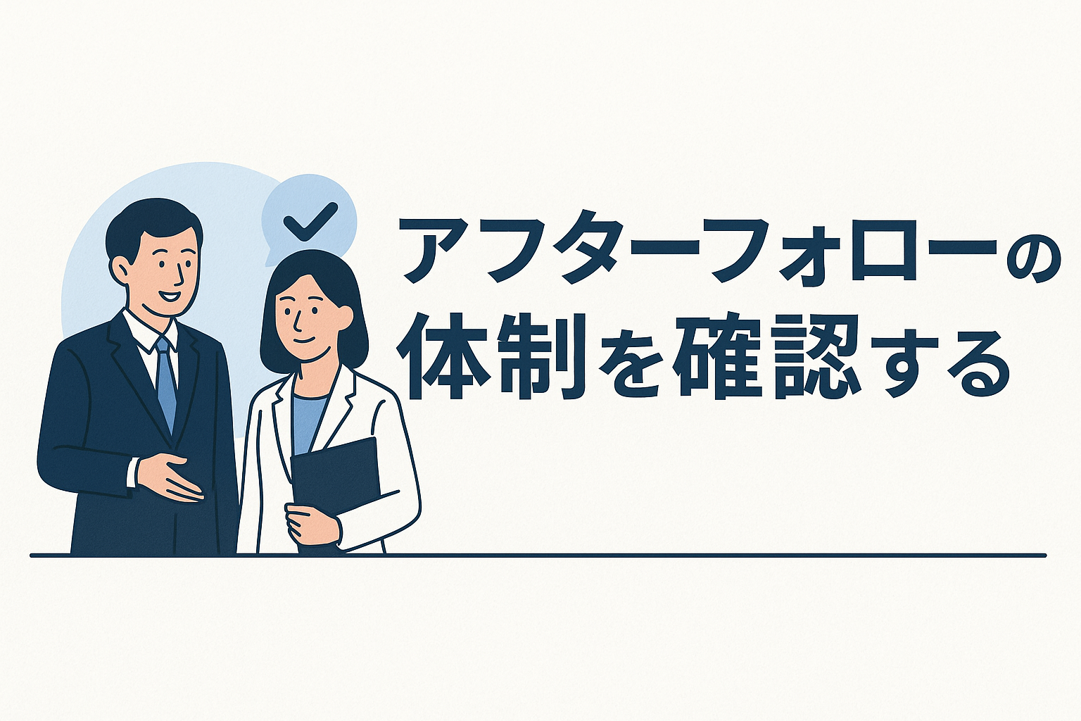 5. アフターフォローの体制を確認する