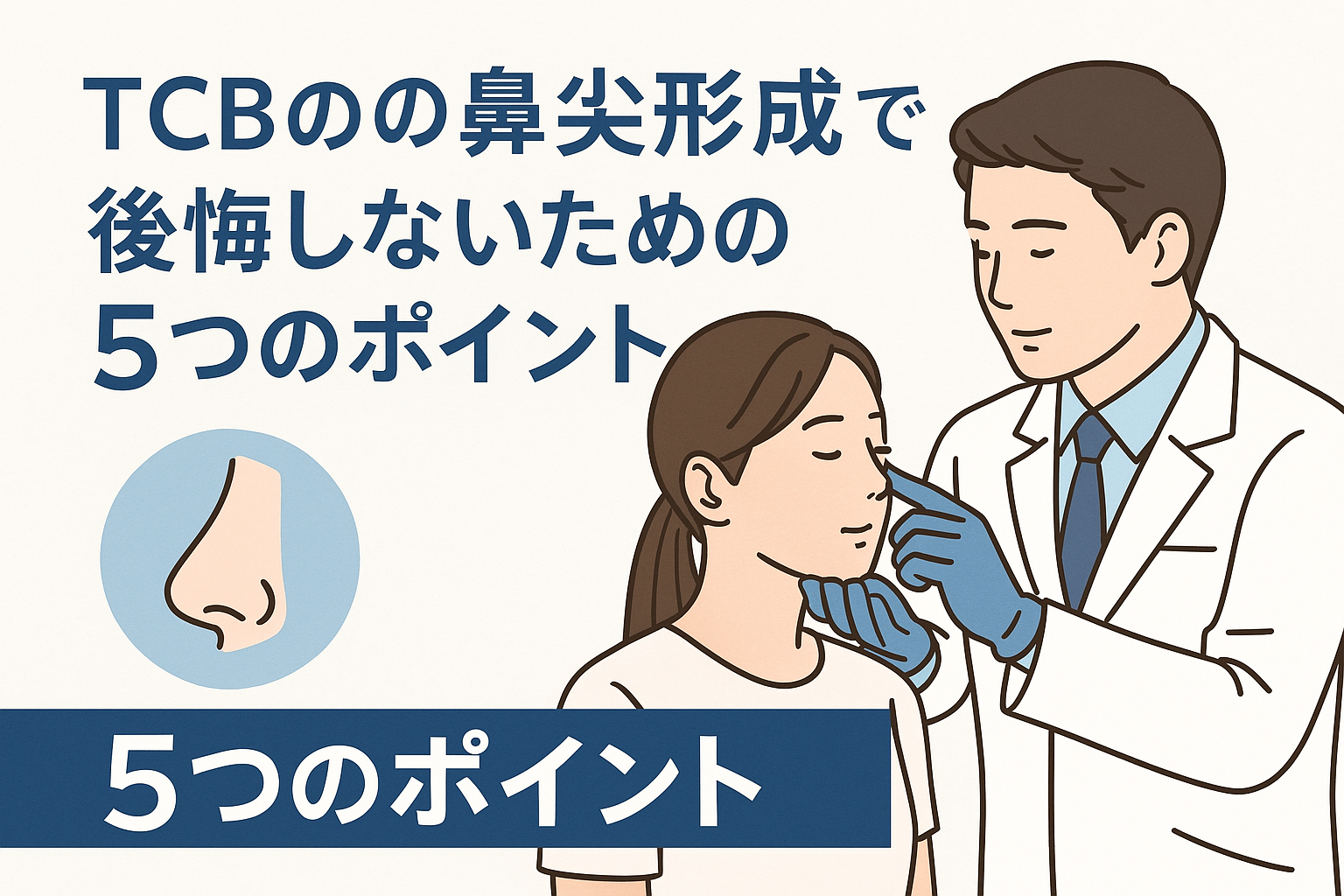 TCBの鼻尖形成で後悔しないための5つのポイント