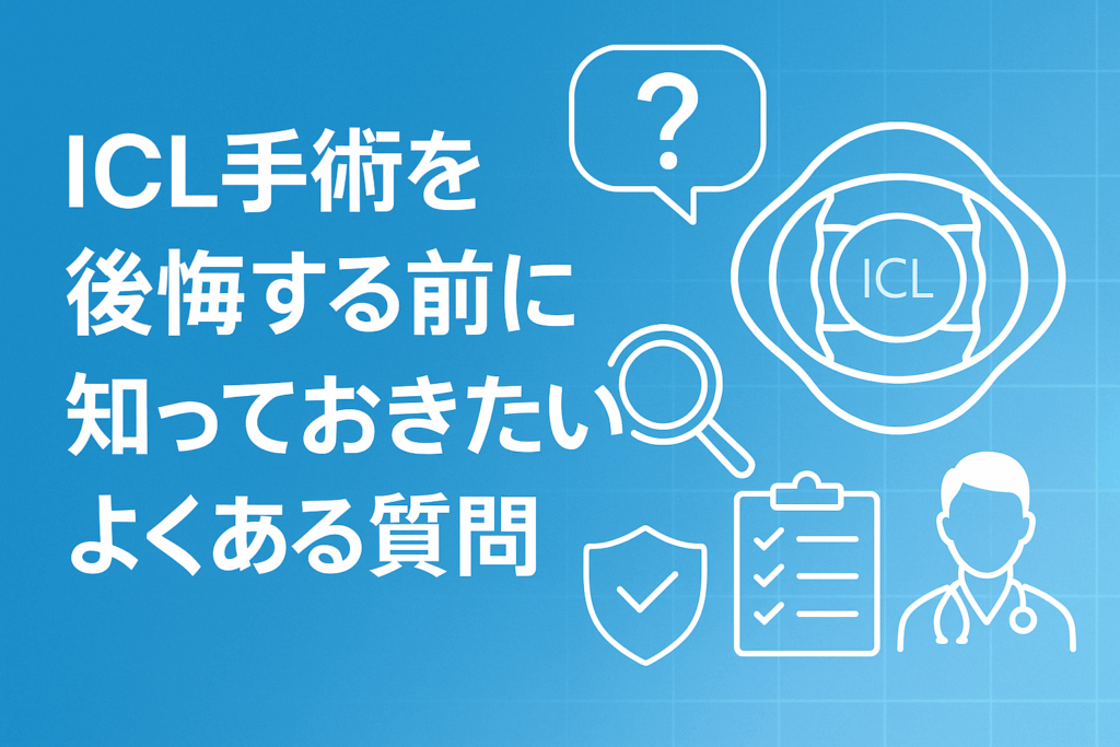 ICL手術をして後悔する前に知っておきたいよくある質問