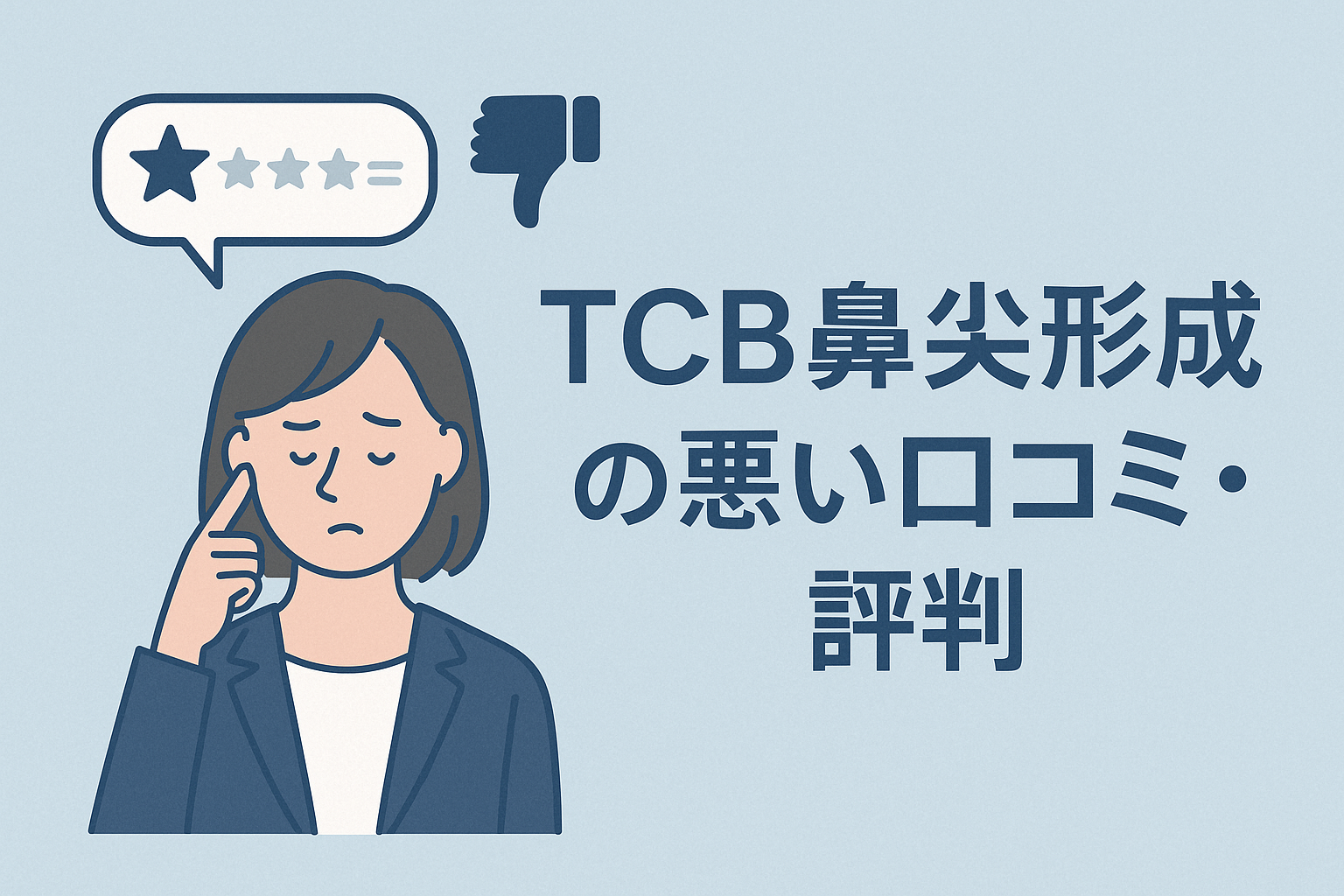 TCB鼻尖形成の悪い口コミ・評判