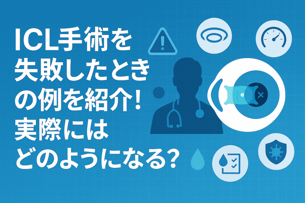 ICL手術を失敗したときの例を紹介！実際にはどのようになる？