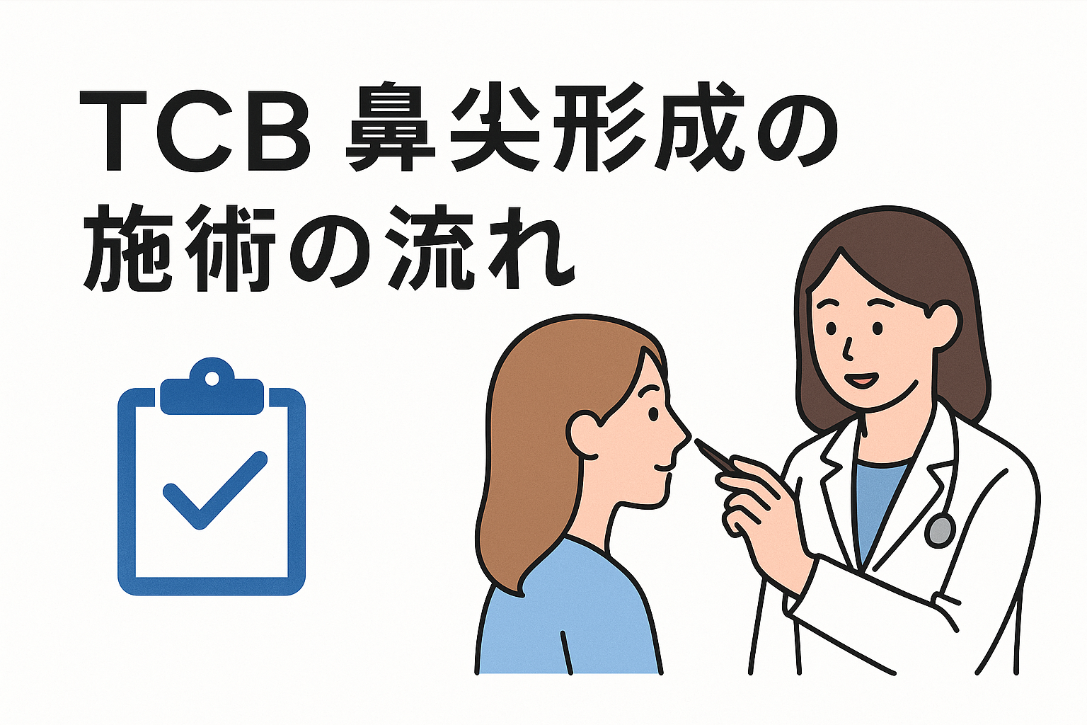 TCB鼻尖形成の施術の流れ