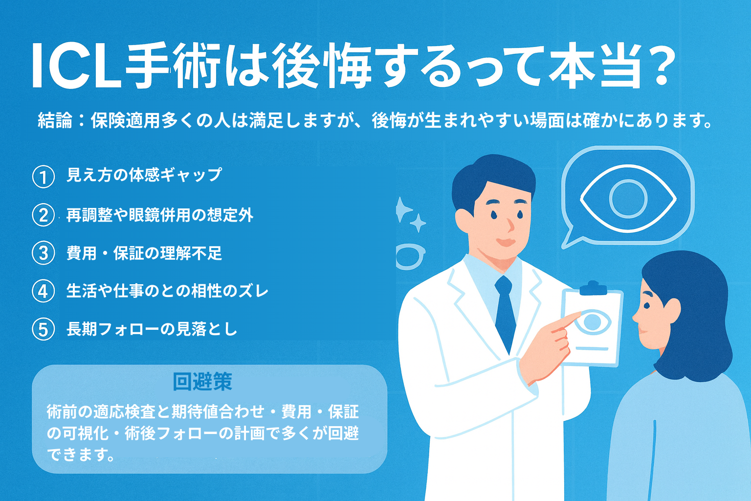 ICL手術は後悔するって本当？